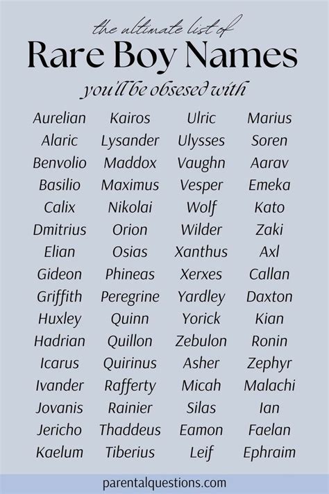 odd boys names|998+ Unique, Rare, and Uncommon Boy Names (with Meanings .